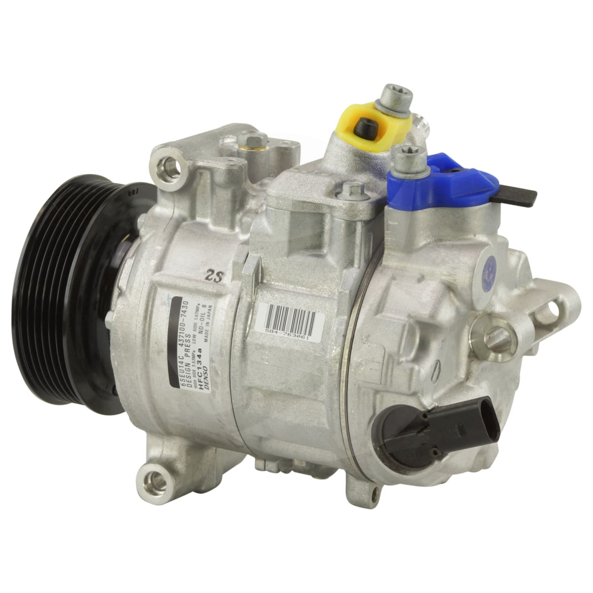 COMPRESSOR, VOLKSWAGEN AMAROK, DENSO, 6SEU14C, 12V, 6PV, 100MM